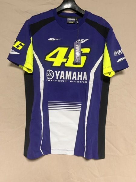 保管品！ ヤマハ Ｖ・ロッシ Ｔシャツ サイズＭ ブルー系