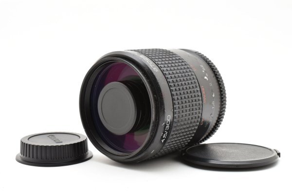 ★希少品★MC ルビナー 300㎜ F4.5 マクロ MC RUBINAR 300 4.5 MAKPO★EFマウントアダプター・前後キャップ付★ミラーレンズ A05#2568#3280