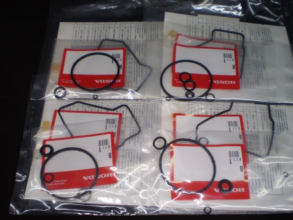 NC30 純正 キャブレター ガスケット 4set VFR400R 新品 キャブ VFR 400 パッキン NC24 VFR400 Oリング NC21 VFR400Z 教習車 　/ mr8.5x4