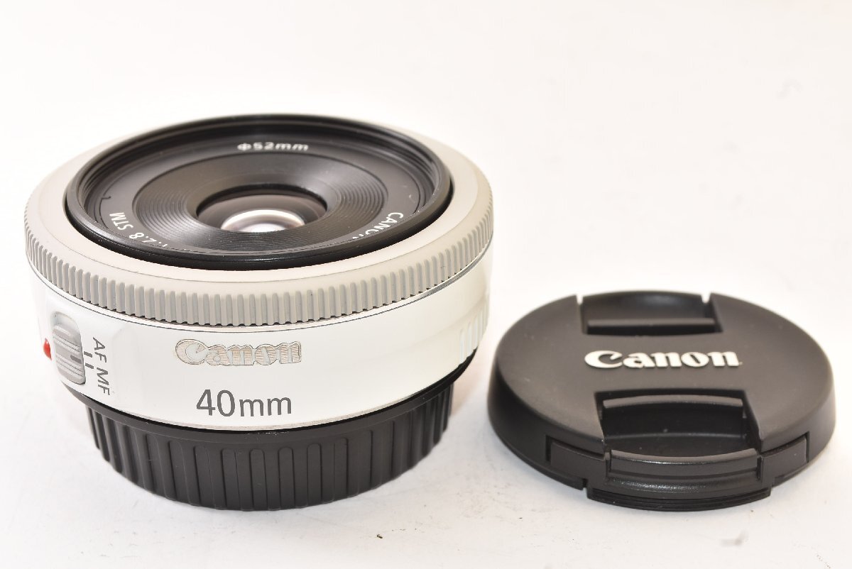 ★美品★ Canon キャノン EF 40mm F2.8 STM ホワイト 2508012