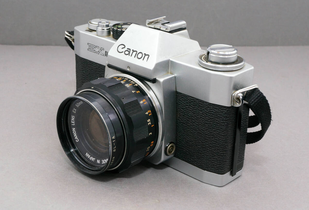 昭和レトロ 35㎜フィルムカメラ　キャノン　EX AUTO　50㎜1：1.8　動作品