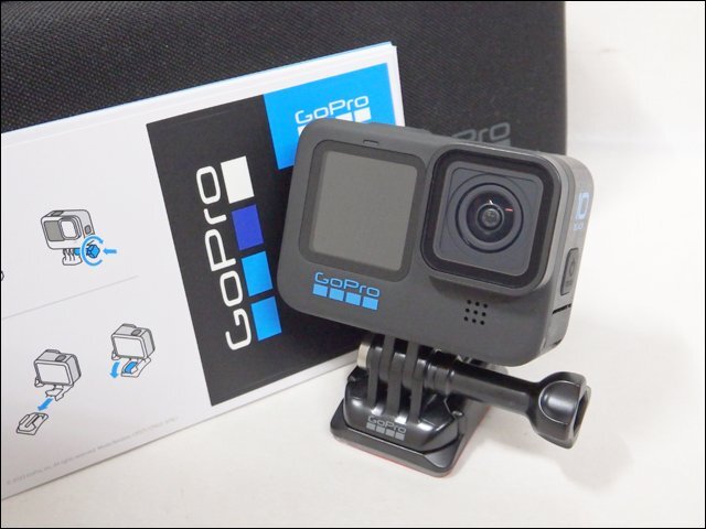 動作品 GoPro◆HERO10 BLACK /CHDHX-101-FW◆ウェアラブルカメラ 手ブレ補正 Wi-Fi Bluetooth ケース付
