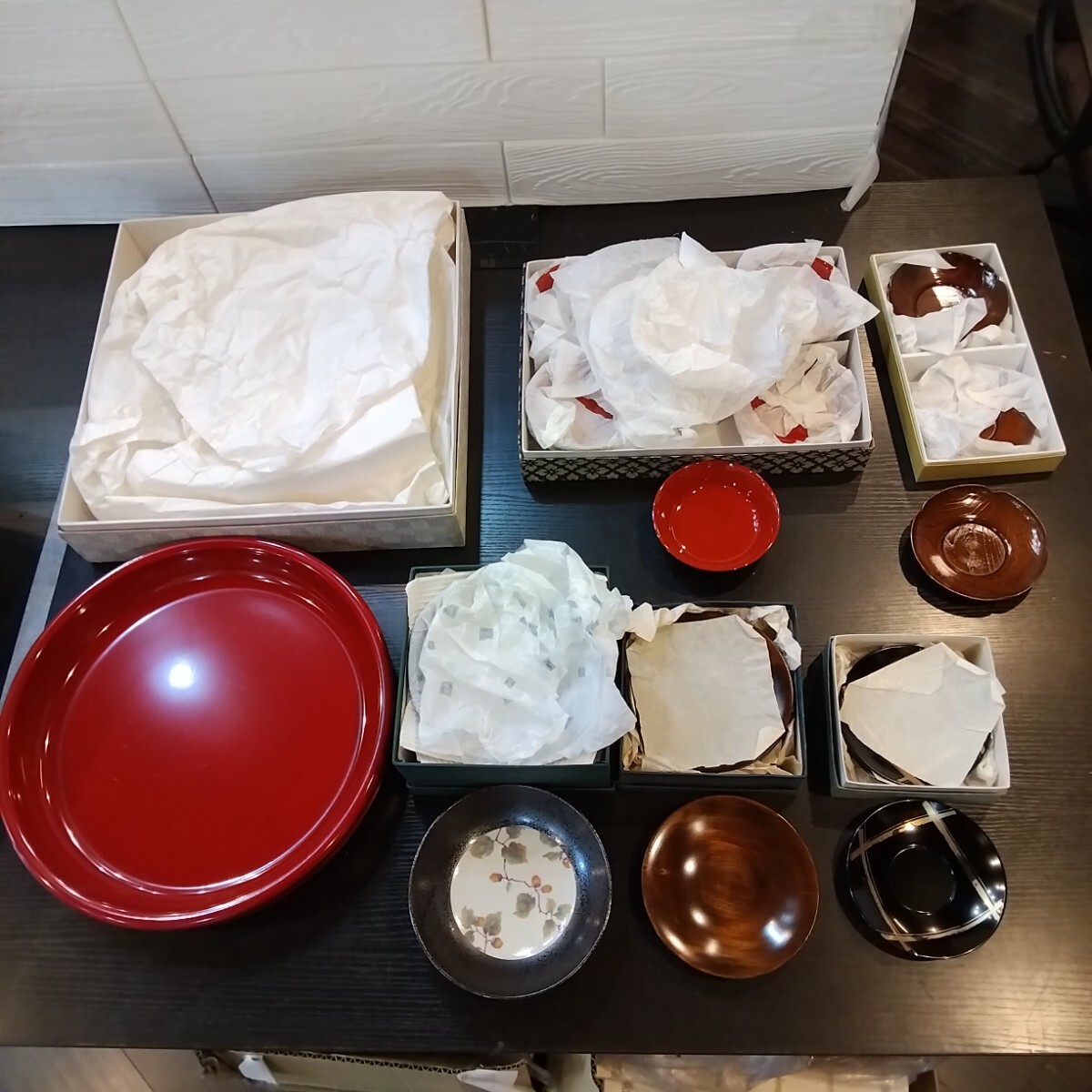 8【9575】進物 まとめ 和食器 漆器 6箱