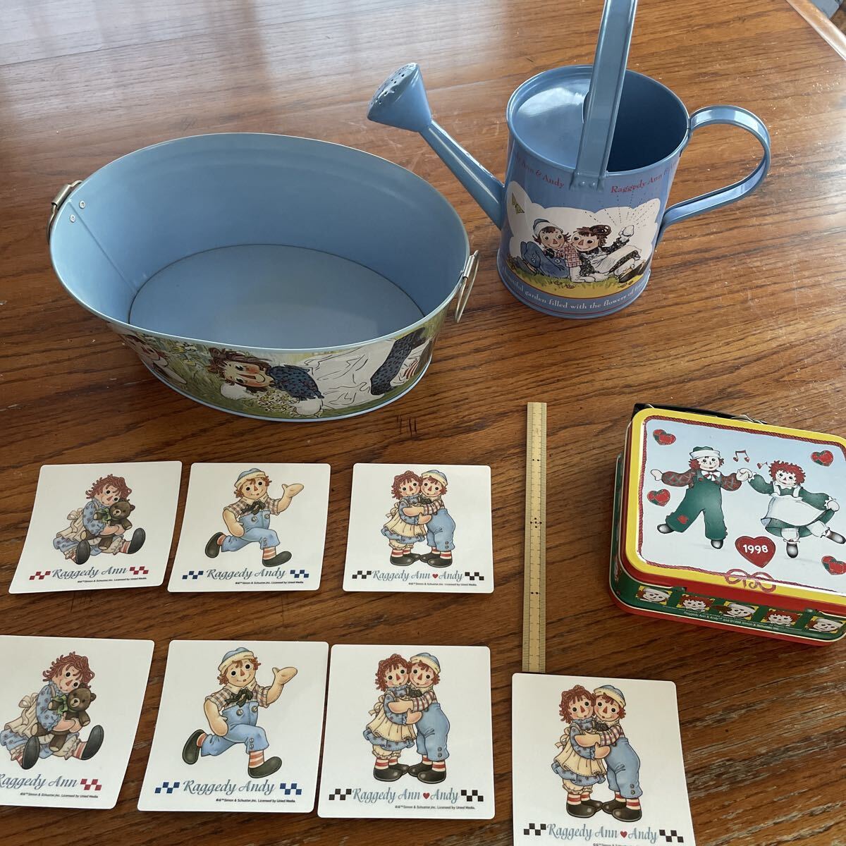 ラガディアン&アンディのオーバル缶、ジョウロなどまとめて〜ガーデニング