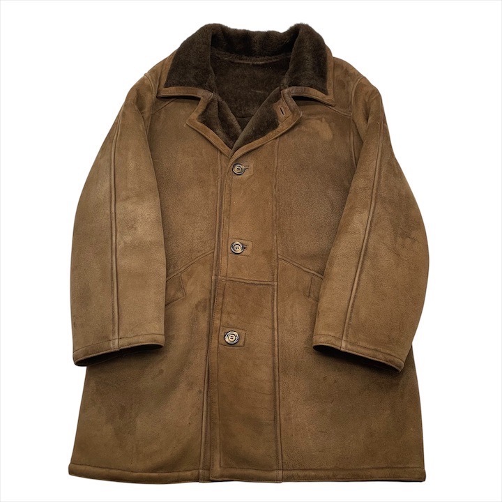 良品 Simon VERA PELLE シモン 最高級 ラムスキン リアルファー コート ムートン ジャケット 上着 アウター イタリア製 m14723