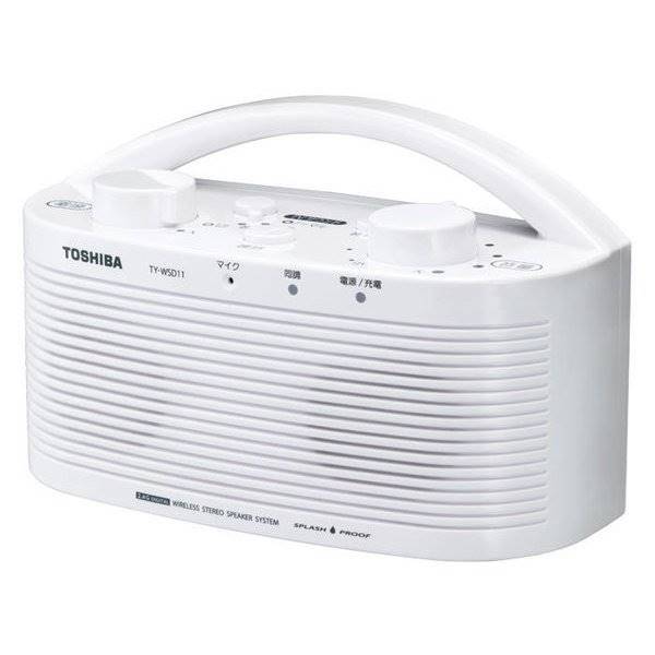 ◆新品 東芝 TOSHIBA テレビ用ワイヤレススピーカーシステム TY-WSD11(W) [スマホのお風呂スピーカーとしても/ホワイト] ラスト