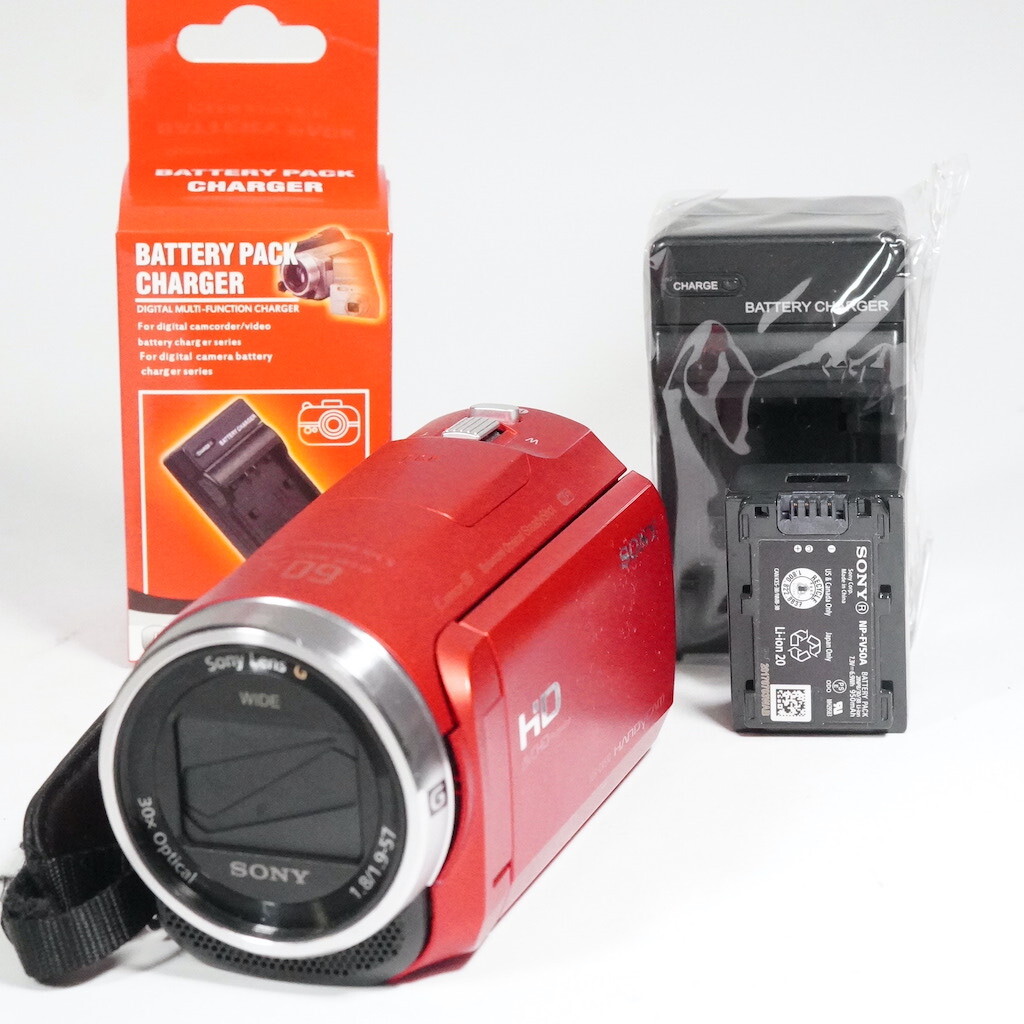 SONY ソニー HDR-CX680 レッド 動作OK 返金保証　/2106