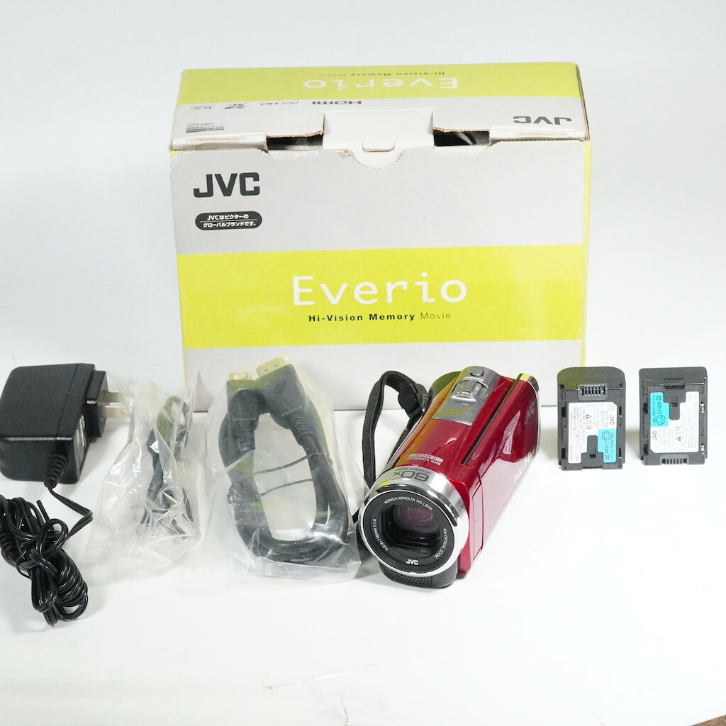 JVC Victor Everio GZ-HM133-R レッド 元箱　/2116　動作OK 返金保証