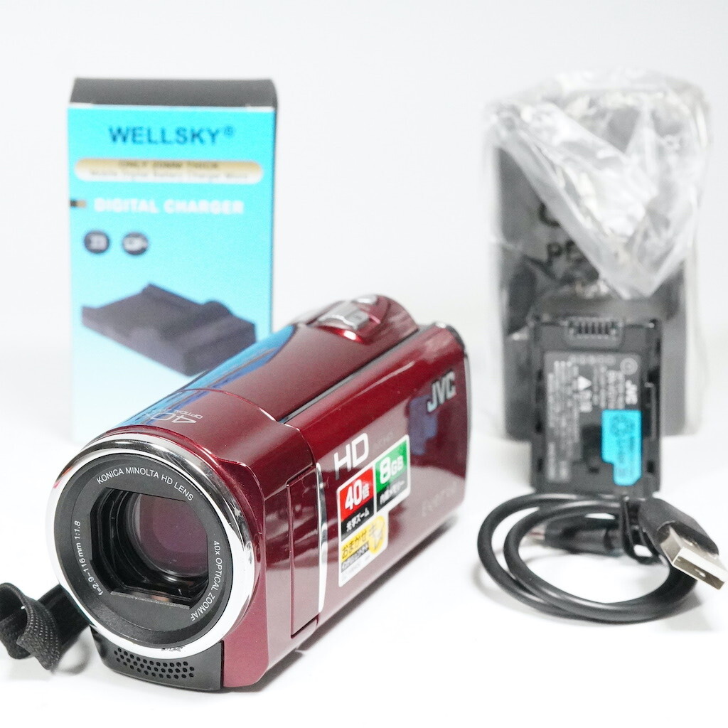 JVC Victor Everio GZ-HM460-R レッド 動作OK 返金保証 /2149