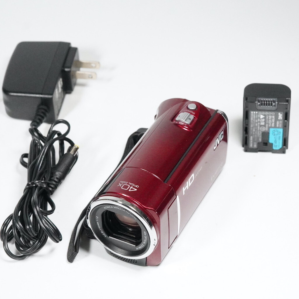 JVC Victor Everio GZ-HM180-R レッド 動作OK 返金保証 /2151