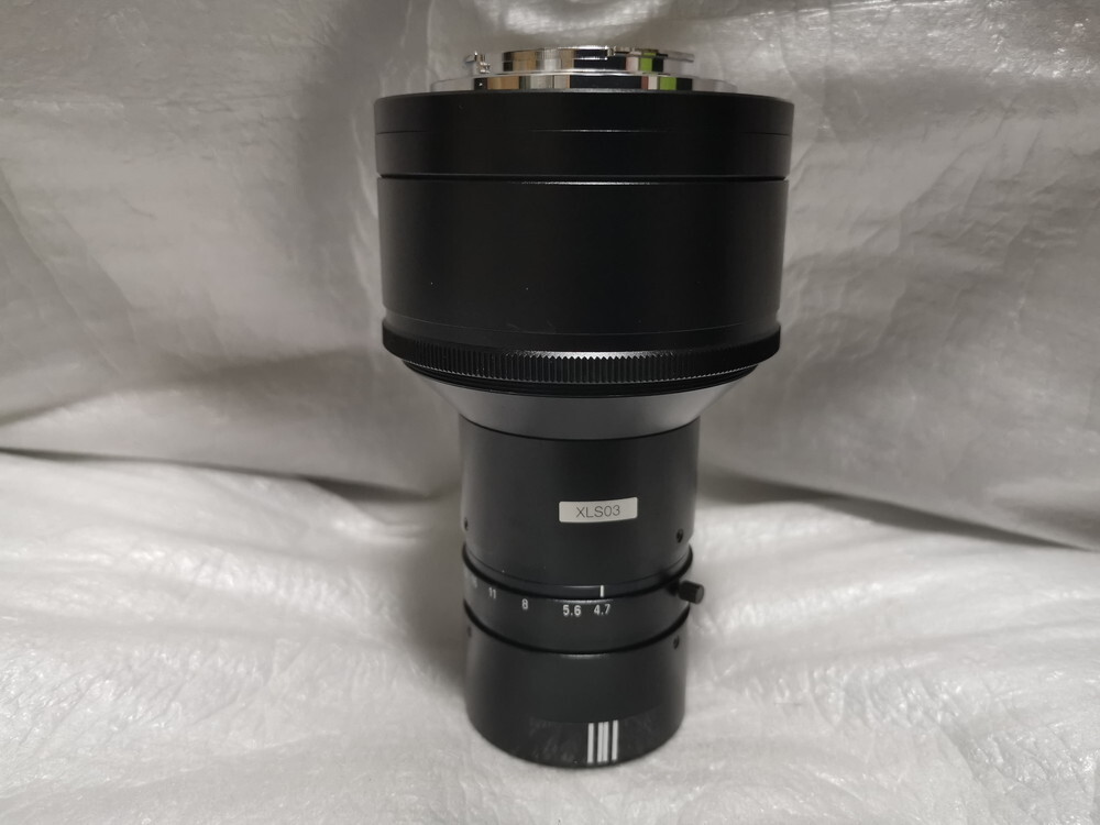★未使用に近い MyuTron/ミュートロン XLS03-F 0.3x/φ90mm 大口径レンズ/大型ラインセンサー対応 ラインスキャンカメラ