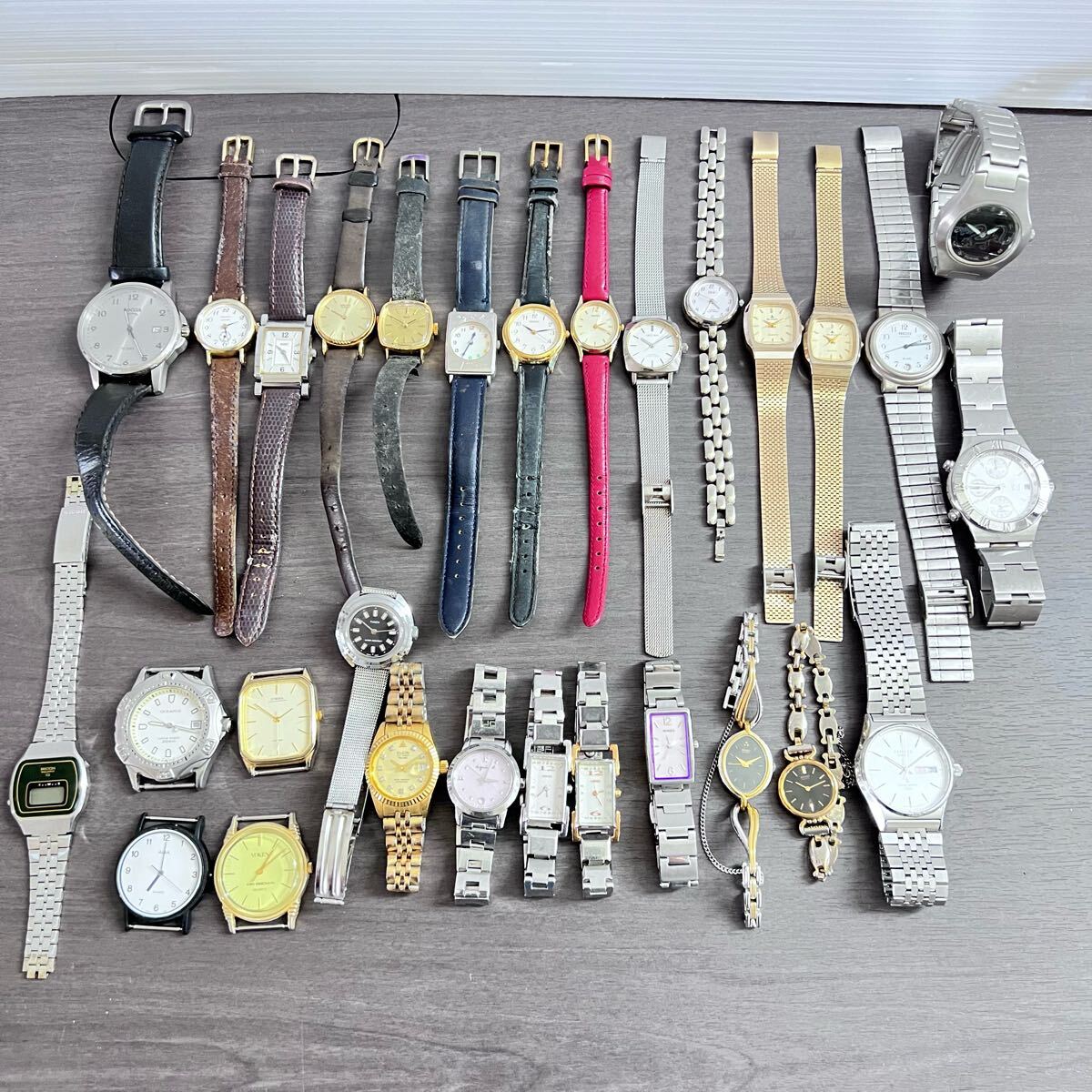 動作未確認 29点 まとめ売り 腕時計 SEIKO CITIZEN ALBA WIRED Q&Q ELGIN TIMEX FOSSIL OCEANUS ORIENT COACH など 本体のみ含む b5-15