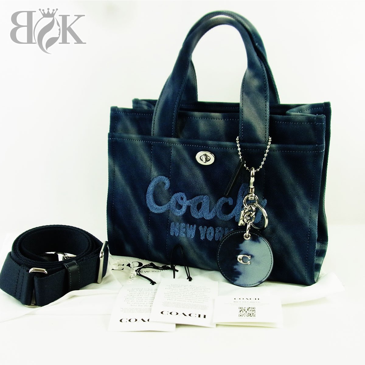 展示品 コーチ カーゴ トート バッグ 26・タイ ダイ 2WAY ショルダーバッグ CU029 COACH ■