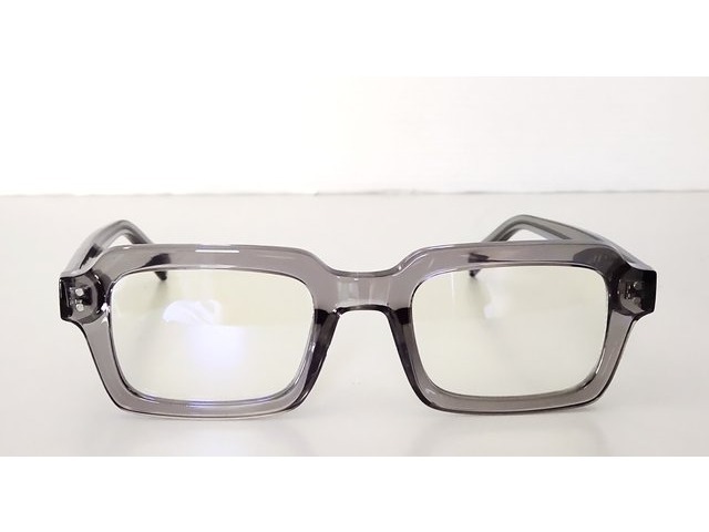 SQ Index クリアグレー スクエアメガネ 01