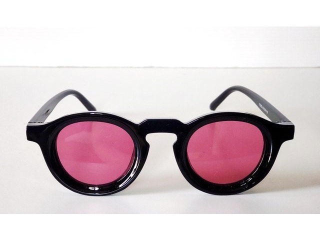 Boston Spur サングラス ブラック×マゼンタピンク 02