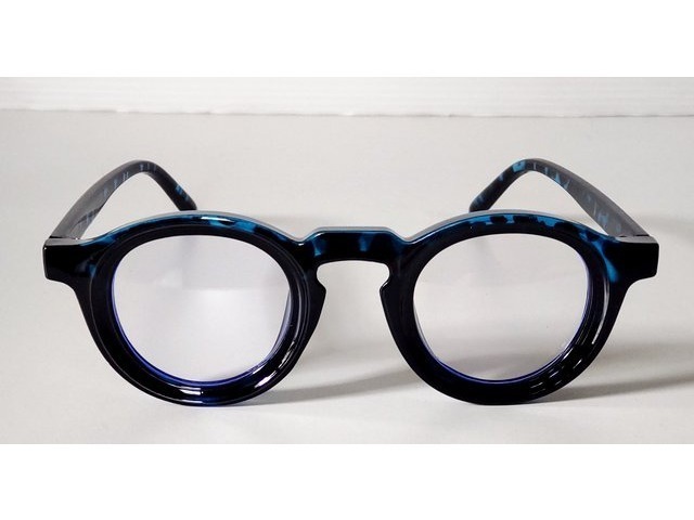 Boston Spur ボストンスパー メガネ ブルーブラックアニマル 01