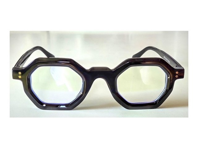 Stately Delight ステイトリィデライト ブラック メガネ 01