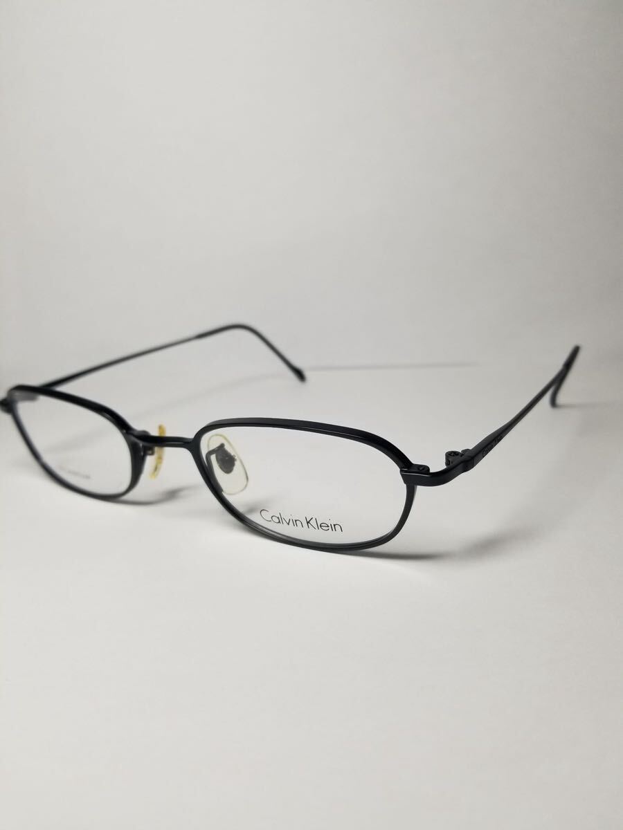 未使用 眼鏡 メガネフレーム Calvin Klein 3535T-50 90 フルリム チタンフレーム 国産 FRAME JAPAN 50口20-140 若干鼻パッド変色有 DA-3