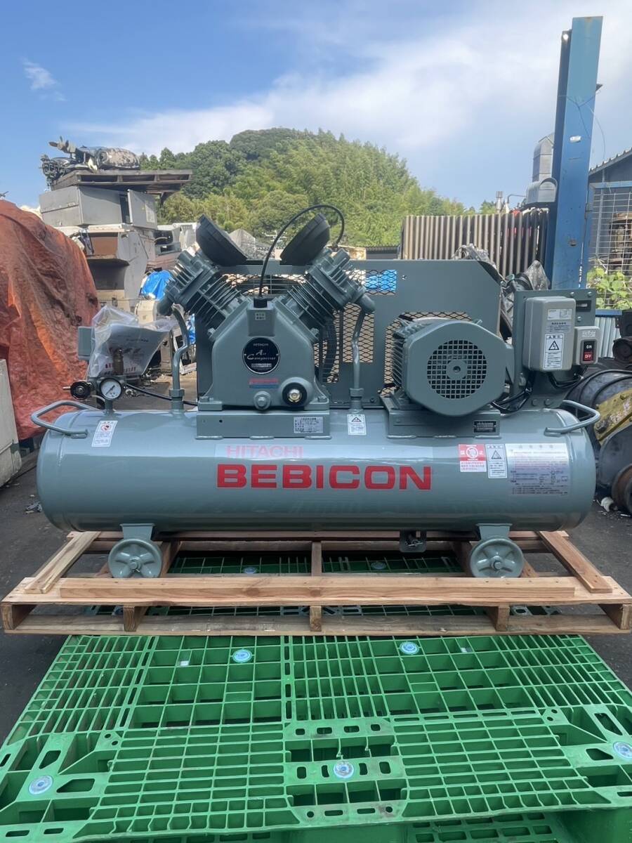 （HG11)HITACHI/日立　ベビコン コンプレッサー 2.2P-9.5VD6 60Hz 2.2KW 三相（新品）