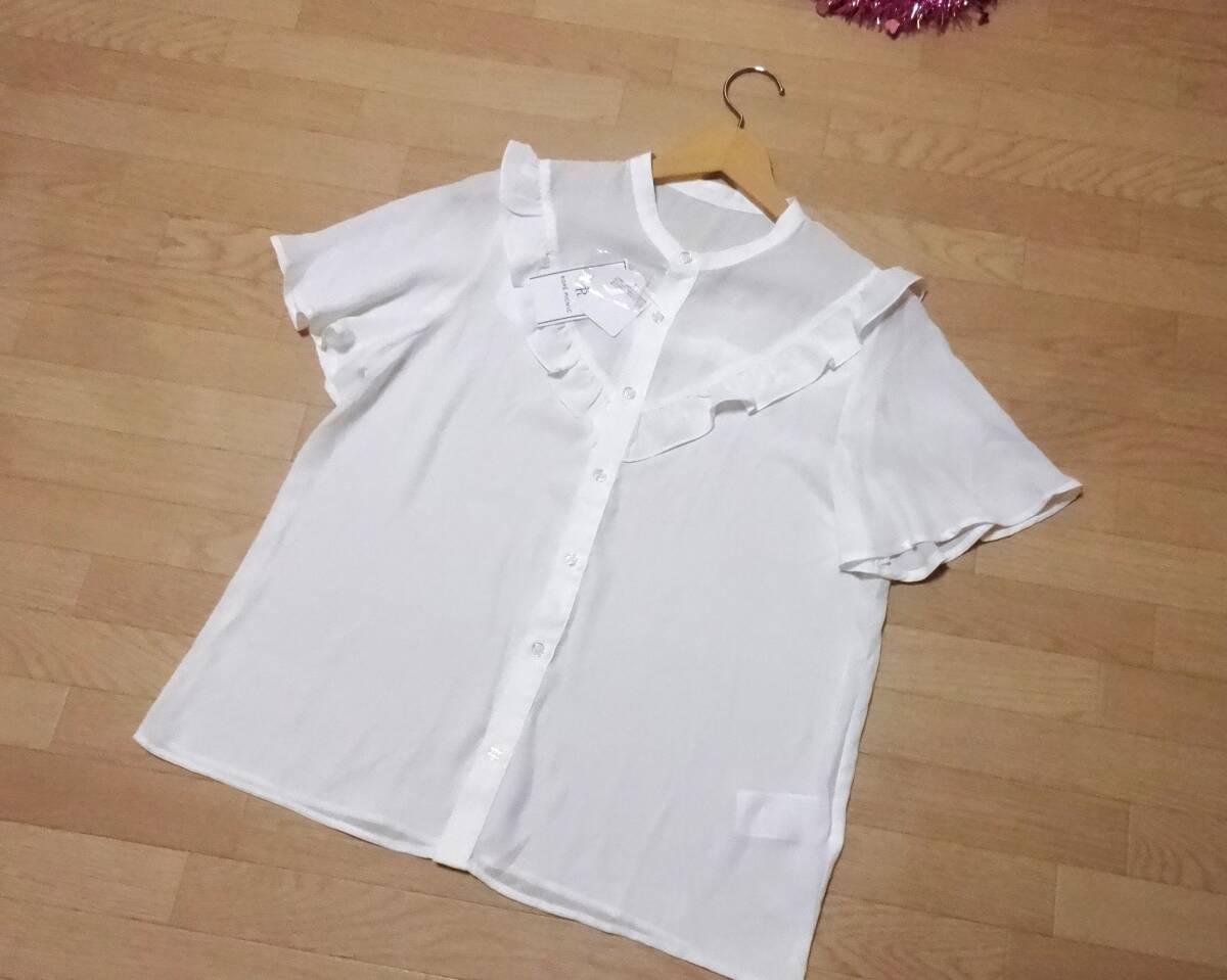 【Ropepicnic】白半袖シャツ38★ロペピクニック★新品♪