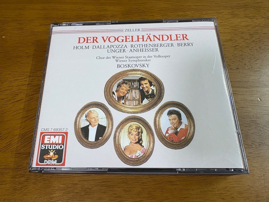 F7/2枚組CD ツェラー 小鳥売り ボスコフスキー ウィーン交響楽団 ホルム ダラポッツァ ローテンベルガー ベリー 輸入盤