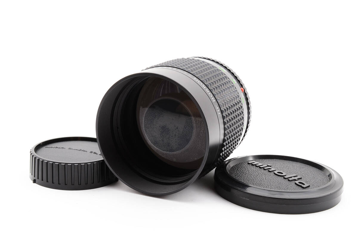 希少 MINOLTA ミノルタ RF ROKKOR 250mm F5.6 単焦点レンズ オールドレンズ ミラーレンズ 望遠レンズ (3974)