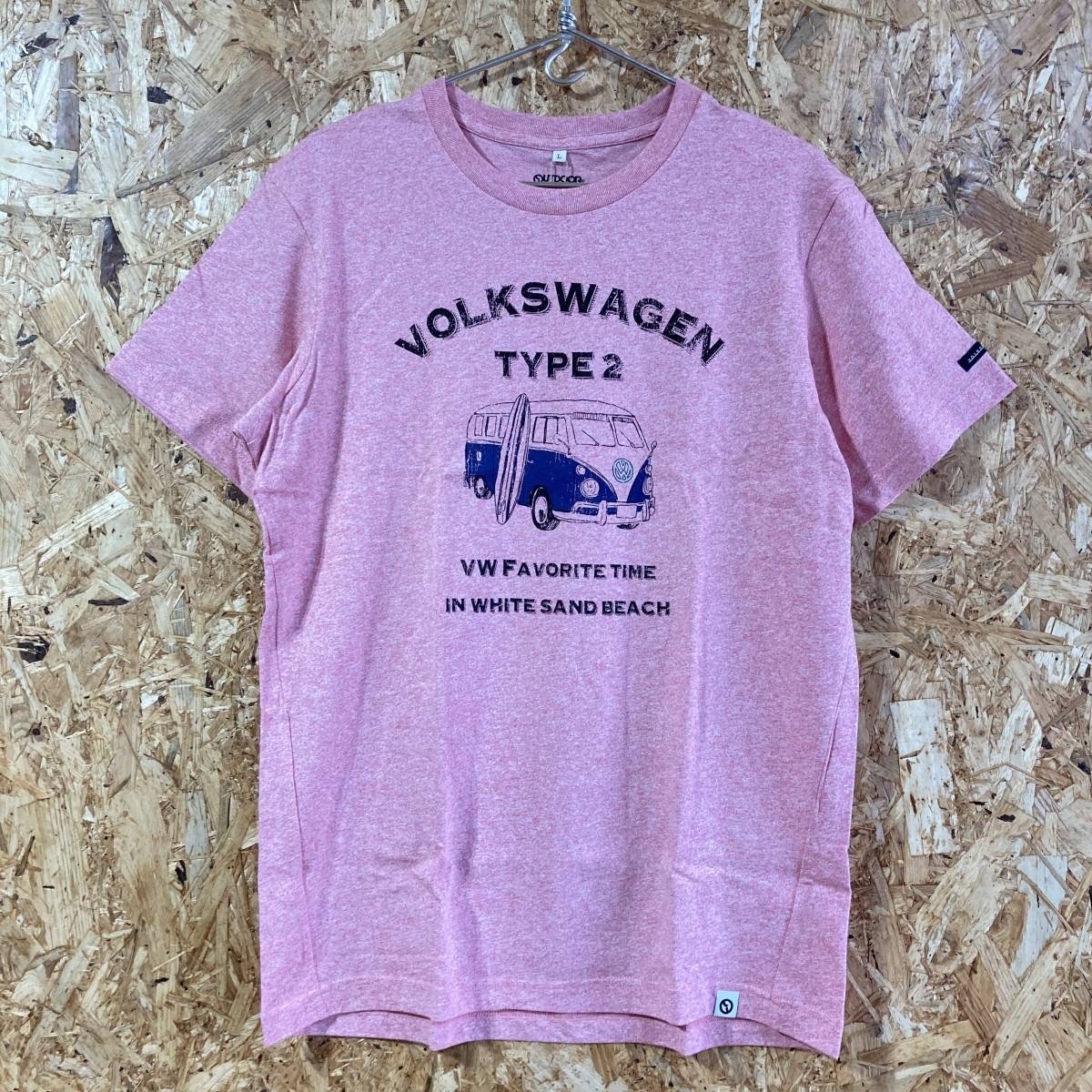 VOLKSWAGEN 半袖 Tシャツ L コラボ 別注 限定 OUTDOOR PRODUCTS Transporter Type 2 トランスポルター タイプ 2