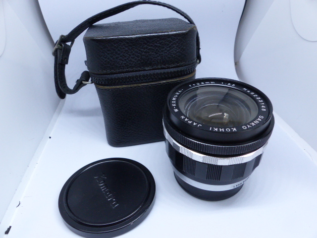 希少　広角　W-KOMURA-28㎜F3.5　SRマウント　本革ケース付