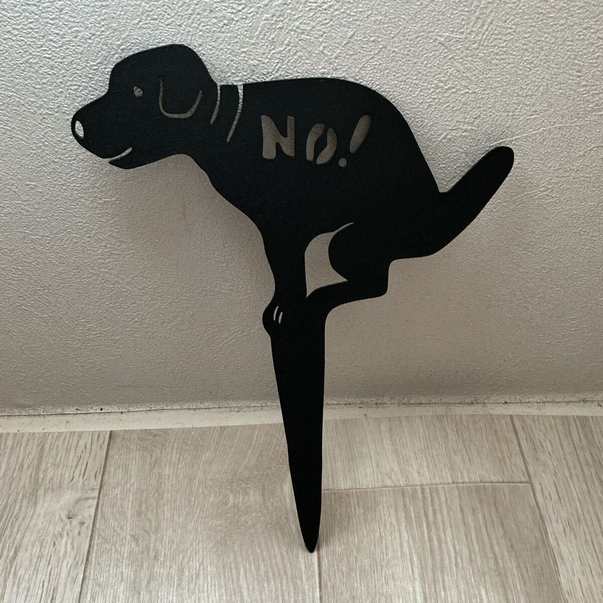 ■新品■ガーデン【NO！dog 犬】ガーデンピック【アイアン】いぬ【マナー看板】雑貨　オーナメント　ガーデニング　プレート