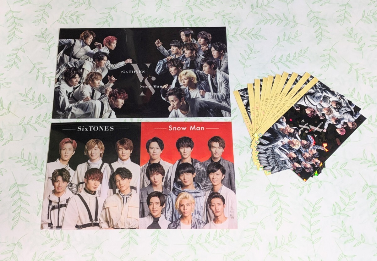 SixTONES vs Snow Man「チケットケース2種・HAPPY NEW YEARカード」セブンイレブンキャンペーン品