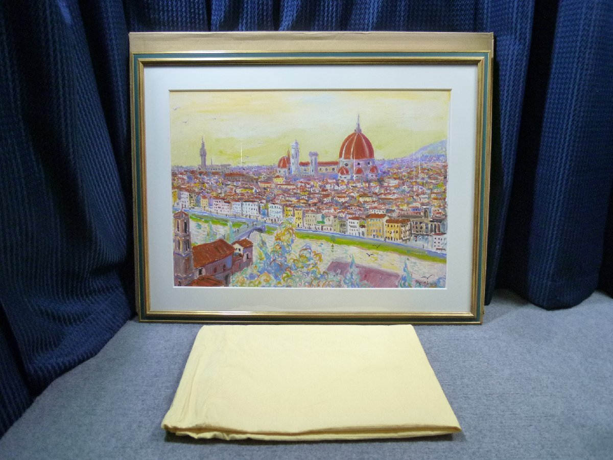 ◎ 嶋田幾雄 「フィレンツェ」 2003年 風景画 絵画 ◎