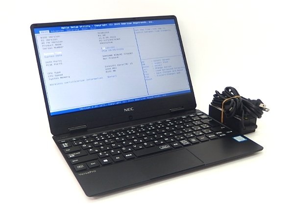 ■※ 【ジャンク品】 NEC ノートPC VersaPro J VH-5 Corei5-8200Y/メモリ8GB/SSD256GB/無線/WEBカメラ/OS無し BIOS確認 液晶傷