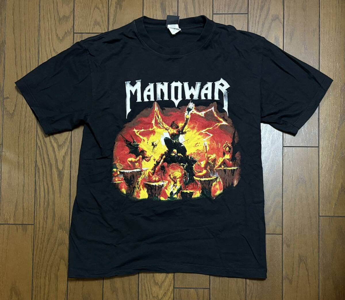 MANOWAR / METAL WARRIORS　Tシャツ（メンズMサイズ）