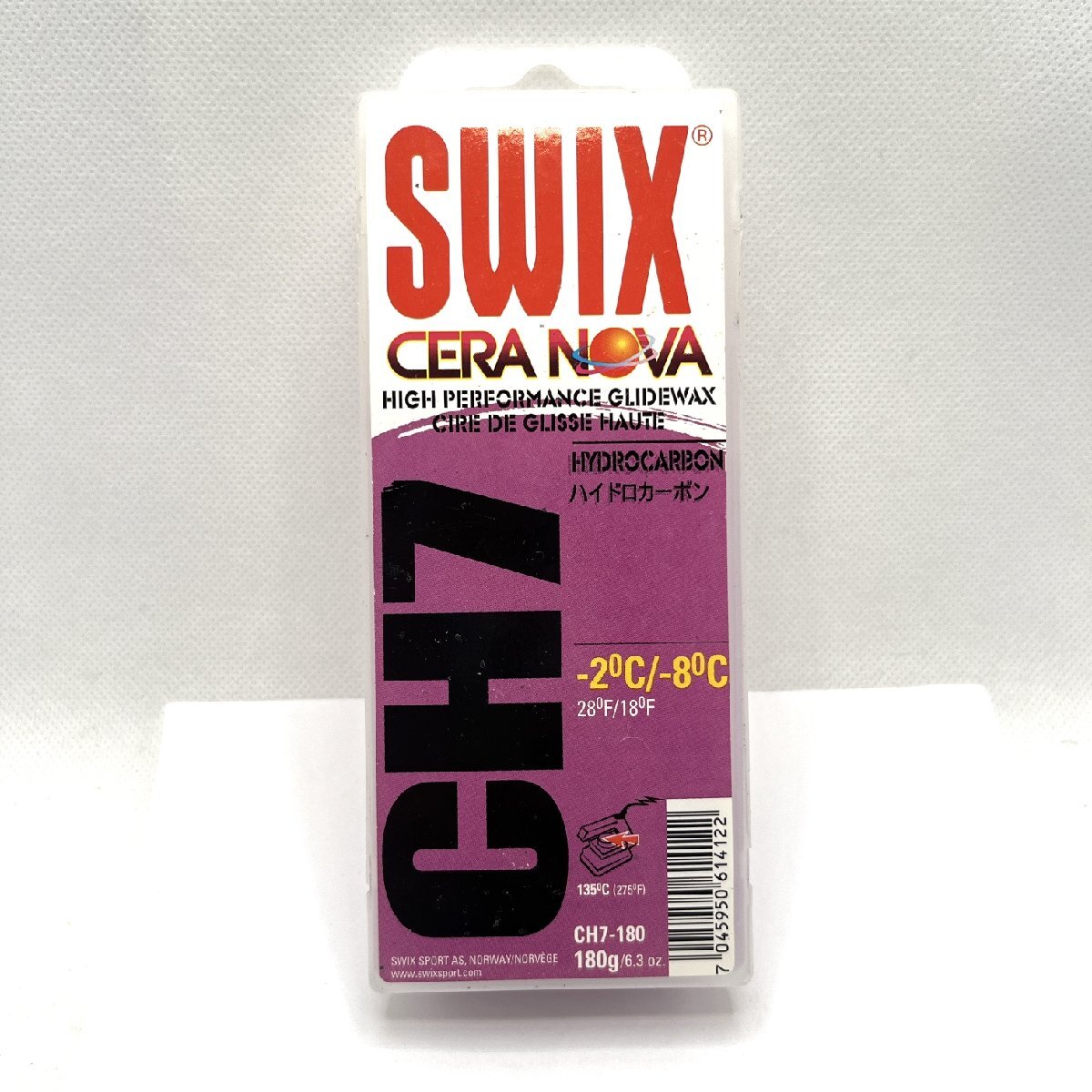 SWIX CERA NOVA CH7 スキー ワックス ハイドロカーボン パープル バイオレット -2℃ to -8℃ スウィックス ケース入 中古【道楽札幌】