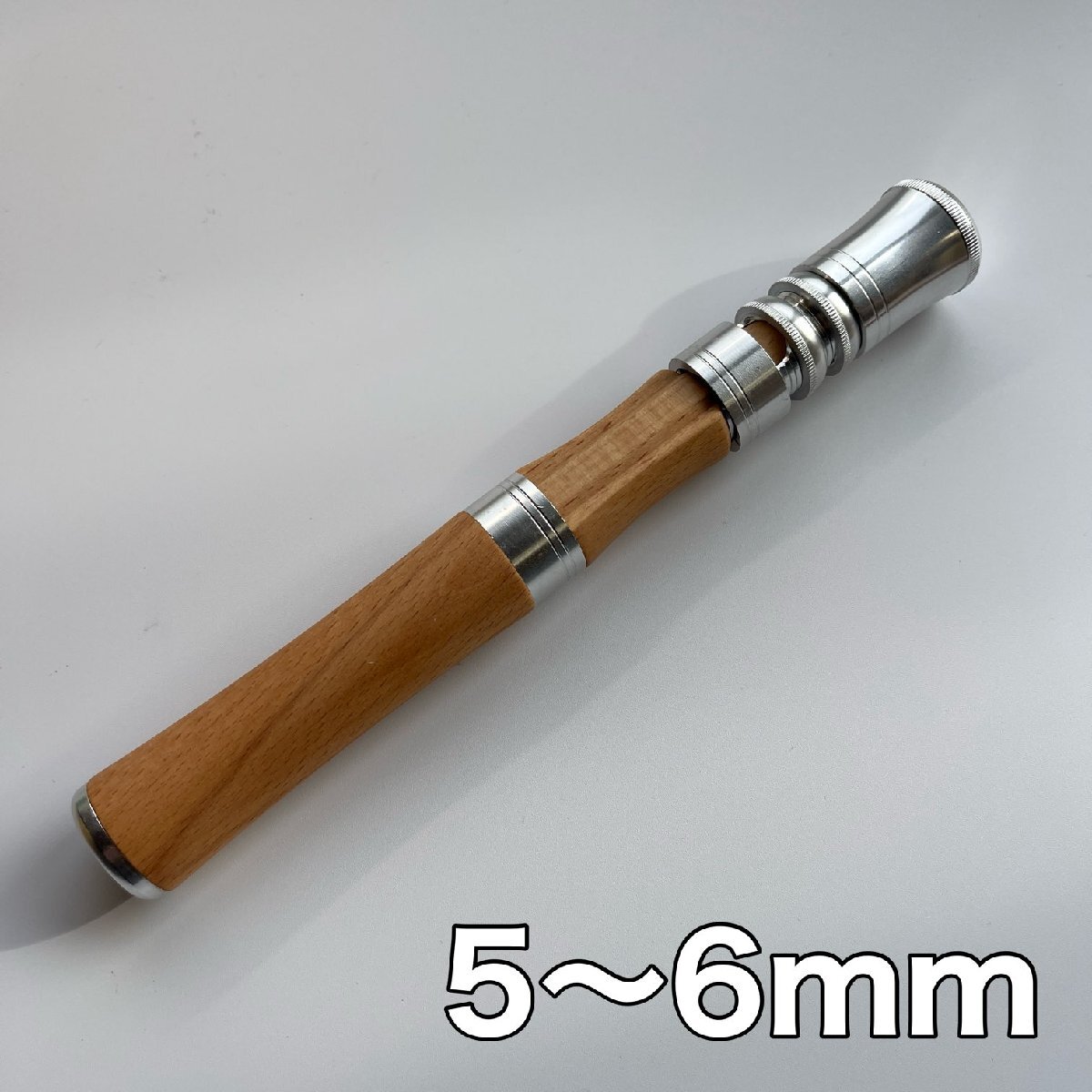 スピニング用　グリップ　5mm-6mm 天然木　自作　カスタム　ベイトロッド　 釣り　釣竿　シンプル