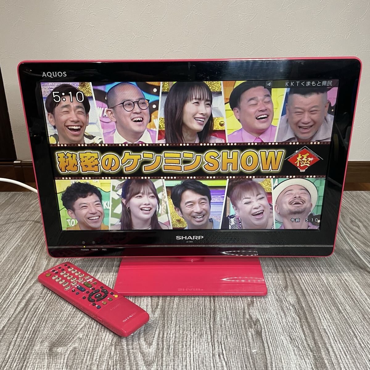 SHARP シャープ 液晶カラーテレビ LC-19K5 希少カラー ピンク AQUOS アクオス