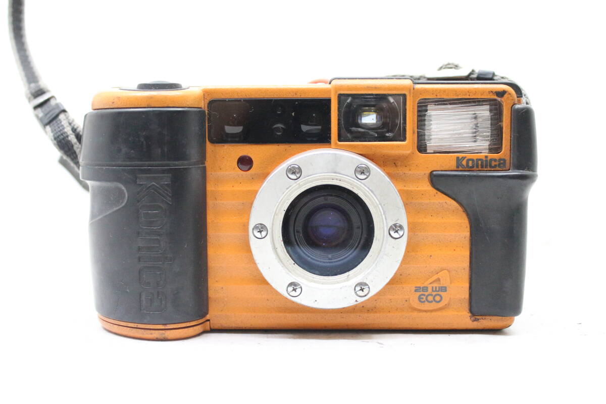 ★良品★KONICA コニカ 現場監督 28WB ECO 人気の現場用コンパクトフィルムカメラ！完動品！ OK8674