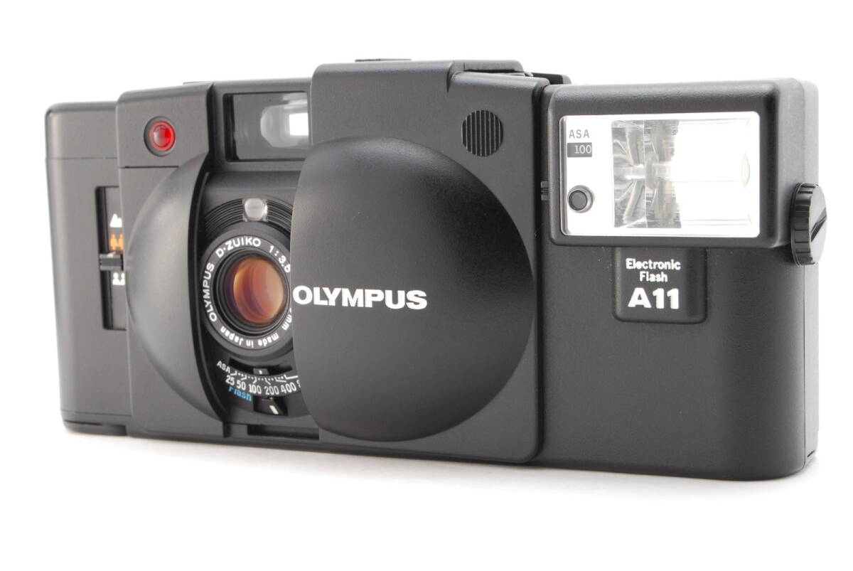 【美品】Olympus XA2 35mm Rangefinder Film Camera + A11 オリンパス フィルム カメラ #B-366