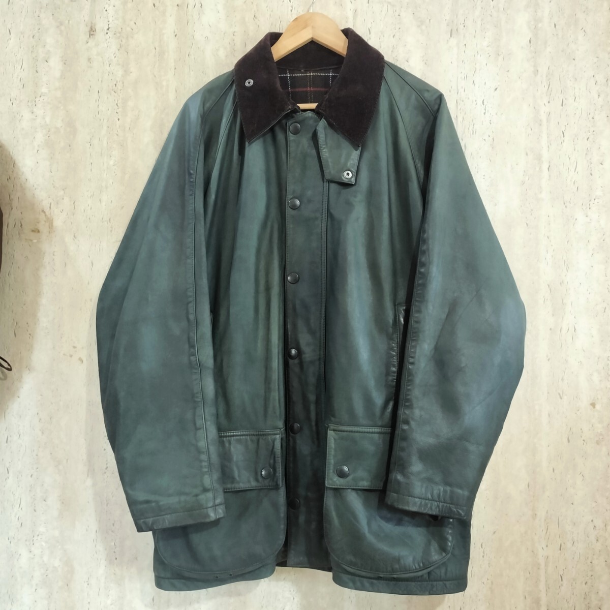 special Barbour leather beaufort L バブアー　ビューフォート　レザー リミテッドエディション グリーン