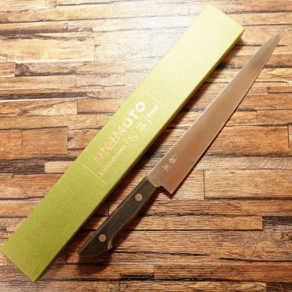 杉本 筋引包丁 研ぎ済 筋引き 牛刀 ほぼ未使用保管品 箱付き 250mm