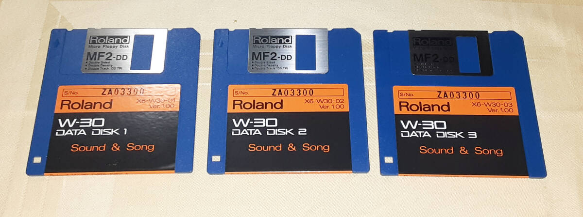 ★ROLAND W-30 DATA DISK FLOPPY DISK SAMPLER SOUND & SONG LIBRARY★OK!!★MADE in JAPAN★