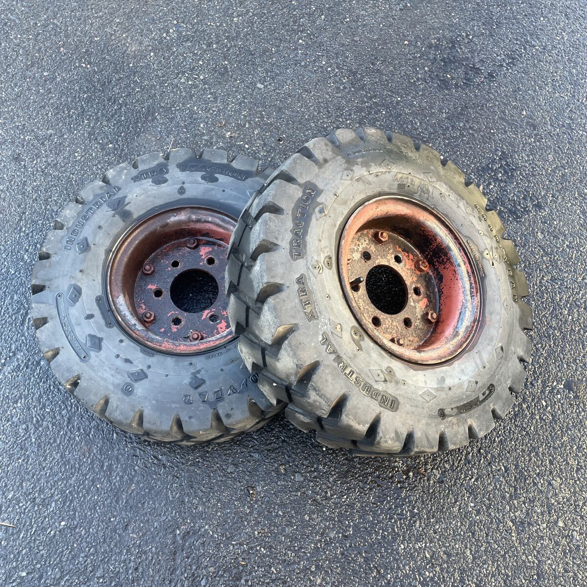 TRACTION GOOD YEAR タイヤ　ホイール付き　6.50-10 10農機用　2本セット　青森県十和田市