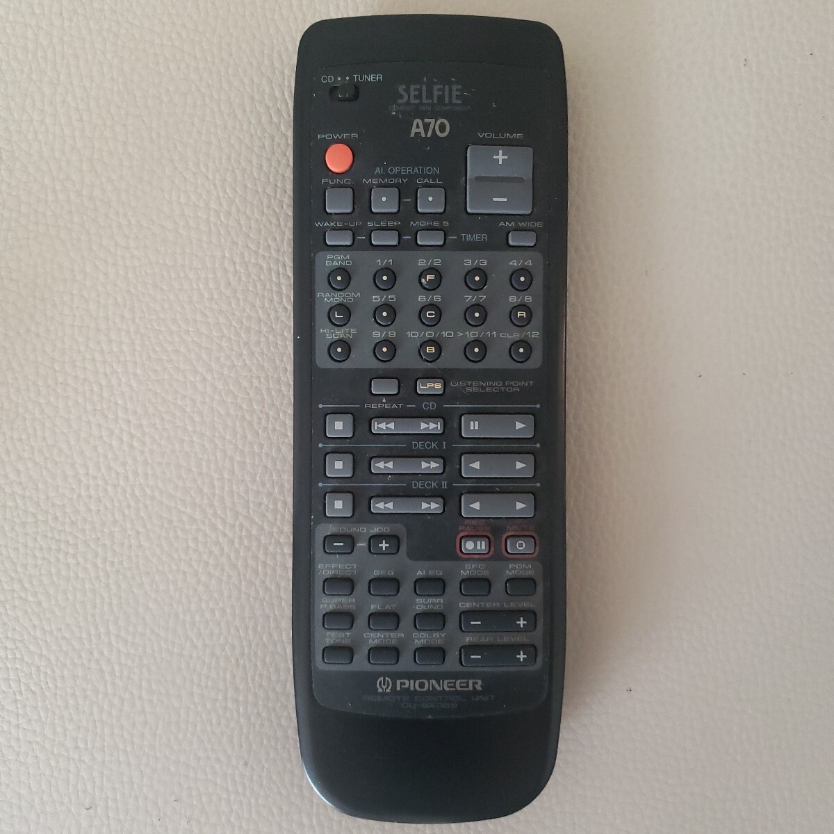 パイオニア　セルフィー　A70 リモコン　 オーディオリモコン　Pioneer