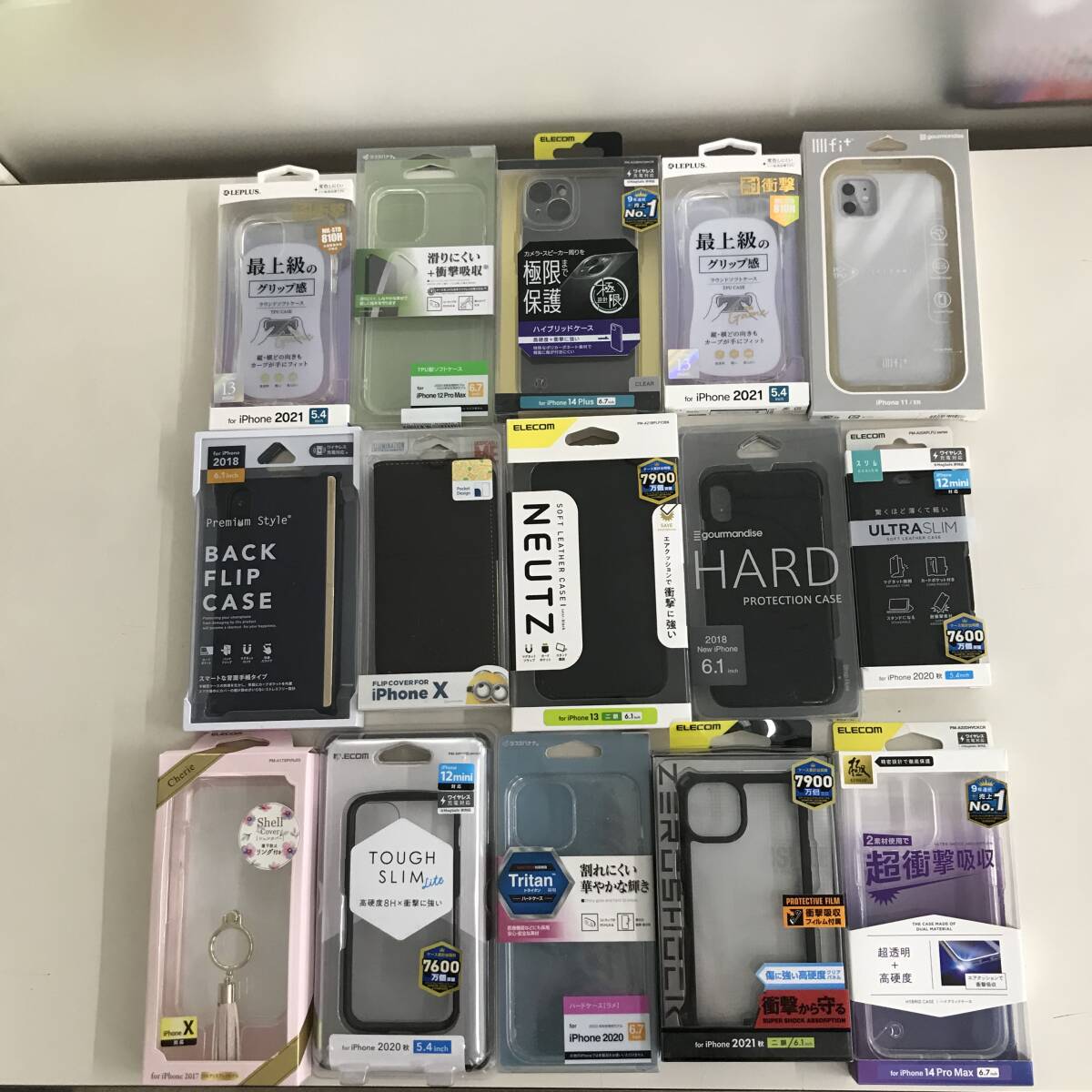 スマホケース まとめ売り 15個 大量 iPhoneケース エレコム iPhone13 2018 6.1インチ iPhoneX 2021 5.4インチ iPhone14Plus 6.7インチ