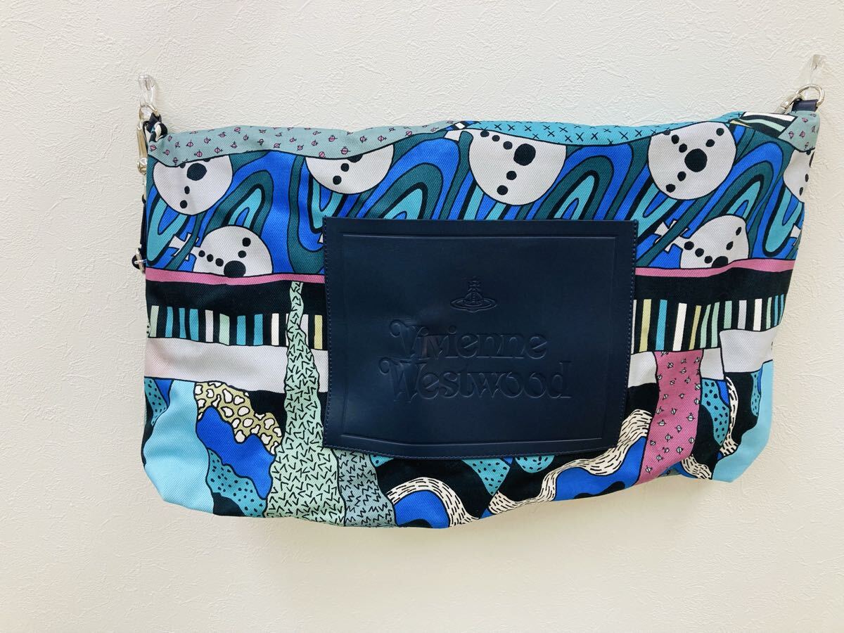 【2E71】Vivienne Westwood ヴィヴィアンウエストウッド ショルダーバッグ バッグ 2wayバック 地層柄 ハンドバッグ ヴィヴィアン Vivian