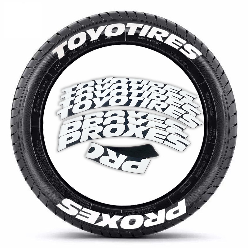 TOYOTIRES PROXES トーヨータイヤ プロクセス タイヤレター ホワイトレター タイヤステッカー