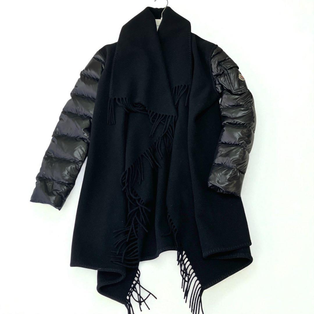 モンクレール ダウン スリーブ ニット ケープ | Moncler Mantella ハイブリッド カーディガン Sサイズ ダウン切替 コートS』D20930080505