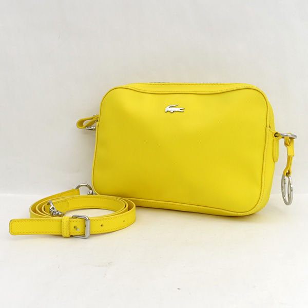 ★ ラコステ スクエアショルダーバッグ ロゴ イエロー S1720-00 (0220530152)