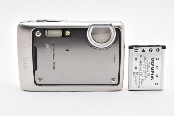 ◆美品◆撮影OK◆ オリンパス OLYMPUS μ 770SW シルバー コンパクト デジタルカメラ #5445