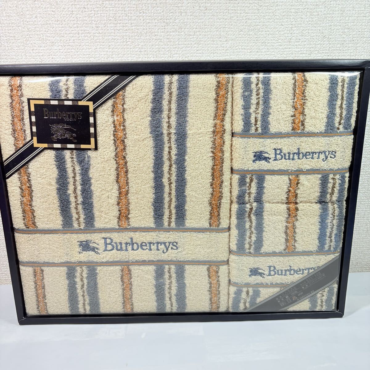 美品未使用　 Burberrs BURBERRY バーバリー　エリオット　 バスタオル　 フェイスタオル２枚　